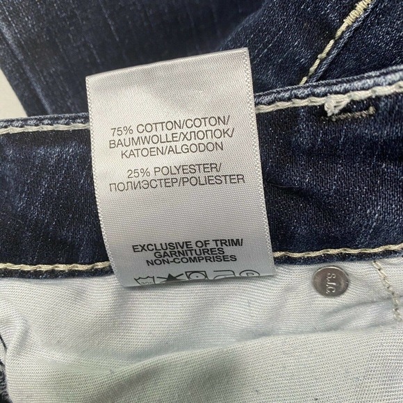 Silver Suki Jeans Sz 25 X 33 Straight Jeans Blend Western Equestrian Cowgirl - Picture 6 of 10